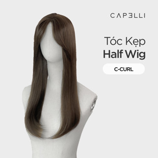  Tóc Kẹp Nửa Đầu CAPELLI Half Wig C-Curl Thẳng Cúp Mái Bay 