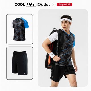  Bộ Đồ Thể Thao Nam Coolmate Cầu Lông Pickleball- Áo thun Racquet và Quần Short đa năng 