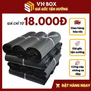 Túi Niêm Phong Xám Đen Nhiều Size, Túi Gói Hàng Niêm Phong PE 3 Lớp Chống Thấm Nước Keo Dán Siêu Tốt