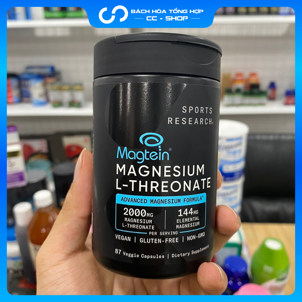 Viên Uống Bổ não Magie Magtein Magnesium L-Threonate 2000mg 87 Viên