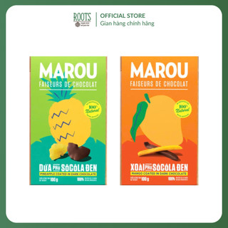 (Ship hỏa tốc) MAROU -Trái Cây Phủ Socola Đen, Fruit Coated in Dark Chocolate (100g)