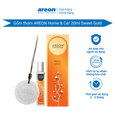 Gốm thơm AREON Home & Car 20ml Sweet Gold