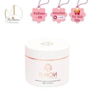  Kem Dưỡng Trắng Da Body Rmon White Label Dia Whitening Cream Giúp Ủ Trắng và Make-Up Da Body 200ml 