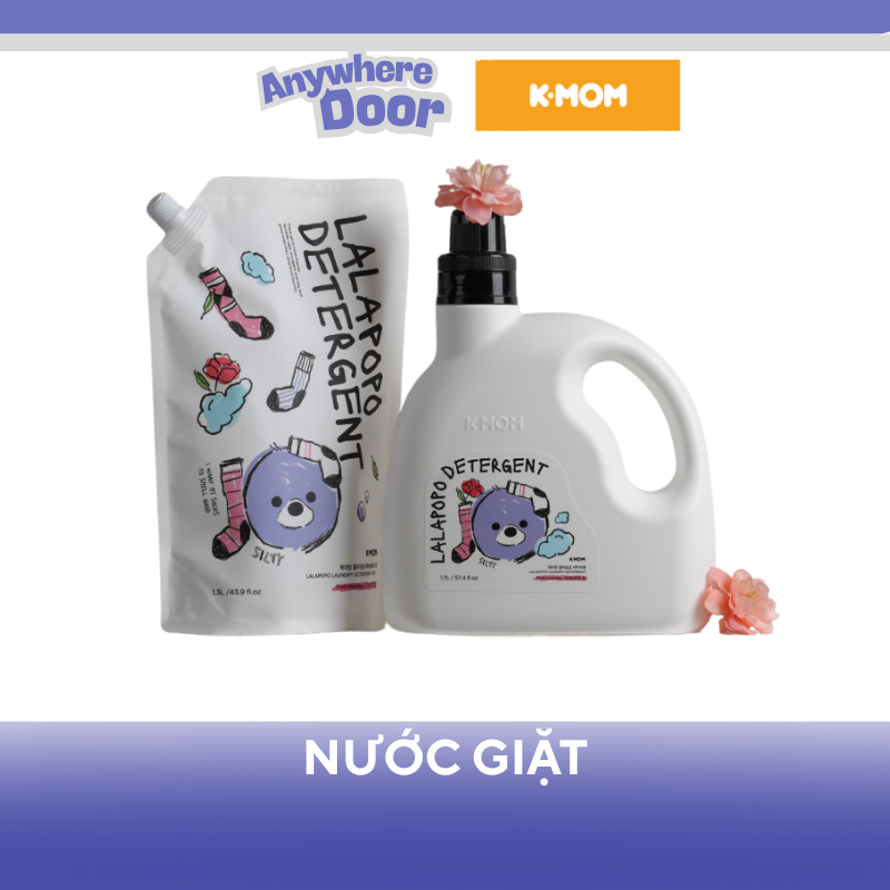 Nước giặt thuần chay Lalabebe / Lalapopo  K-Mom hương ban mai/ mộc lan Hàn Quốc