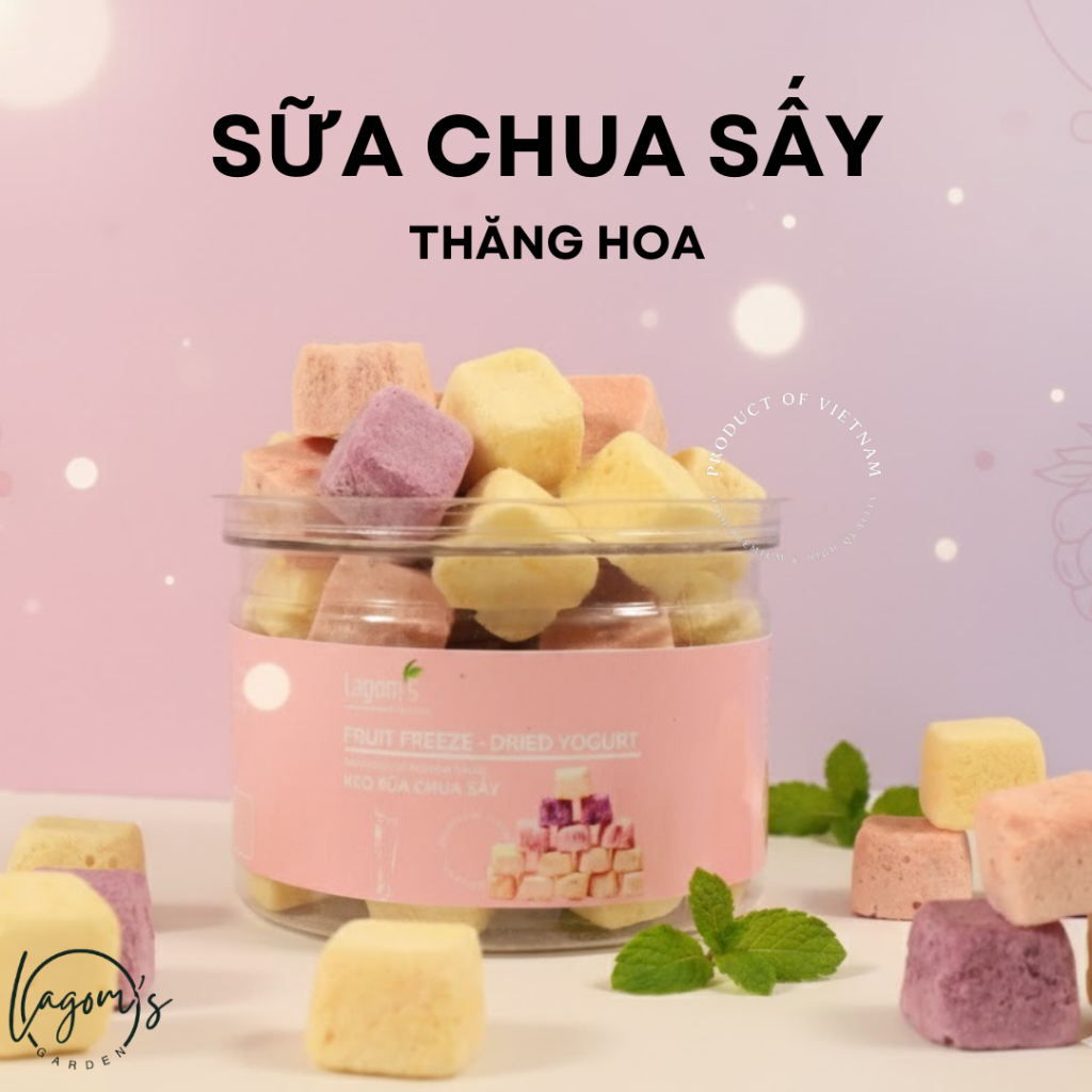 Kẹo sữa chua sấy thăng hoa - Lagom's Garden
