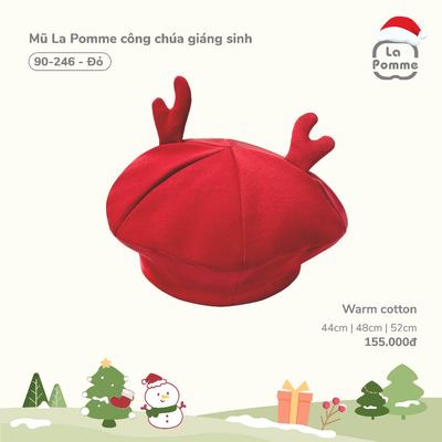 Mũ La Pomme công chúa giáng sinh - Sợi Warm Cotton ấm áp và thoáng khí – Bé gái - 44cm/48cm/52cm