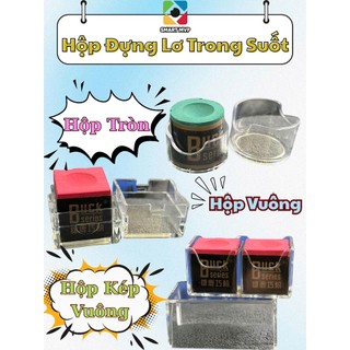 [Set 2] Hộp Đựng Phấn Lơ Bida Trong Suốt - Hộp Đựng Bảo Quản Phấn Lơ Bida Bỏ Túi Tiện Dụng