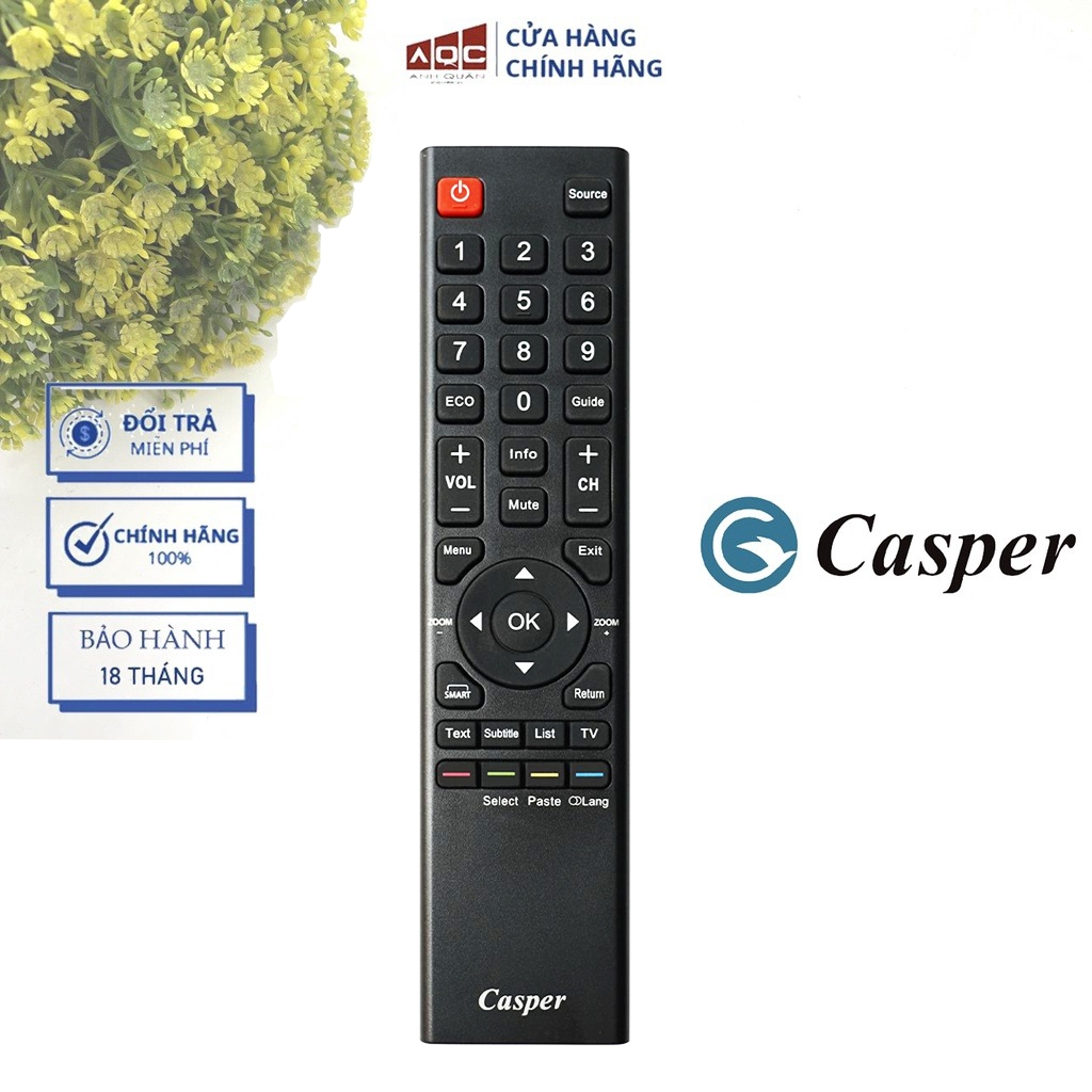 Điều Khiển TV CASPER 32HX6200 43FX6200 CHÍNH HÃNG [MẪU L3 Mới Nhất]