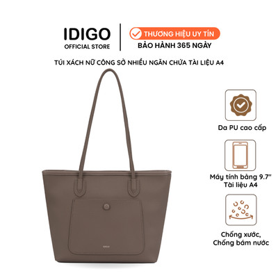 Túi xách nữ công sở nhiều ngăn tiện lợi, túi đựng tài liệu A4 đi dạy IDIGO FB2 - 5065