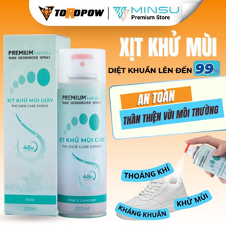 Chai Xịt Khử Mùi Hôi Chân và Giày Dép MINSU NANO Ag+ M4855 Loại Bỏ Vi Khuẩn Có Hại Giúp Ngăn Ngừa Mùi Và Mồ Hôi Chân