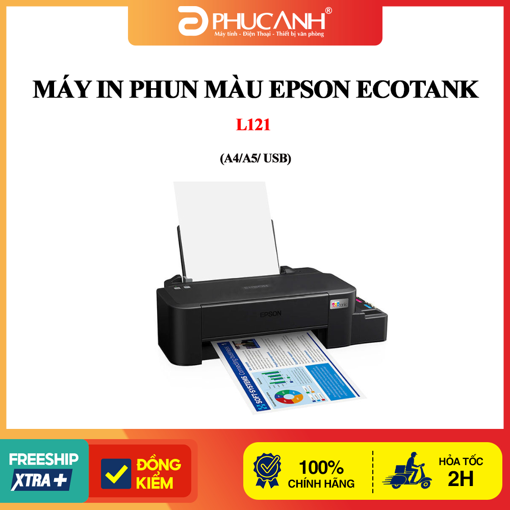 MÁY IN PHUN MÀU EPSON ECOTANK L121 (A4/A5/ USB)