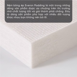 Nệm Bông Ép Gấp 3 Cao Cấp Everon Padding, Nệm Cứng, Bảo Hành 5 Năm - Màu Ngẫu Nhiên