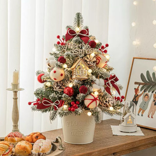  Cây Thông Noel Trang Trí Để Bàn Giáng Sinh Có Đèn Led Nhiều Phụ Kiện Đi Kèm 