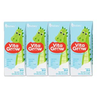 [HSD T2-2027] COMBO 4 LỐC 16 Hộp Sữa Pha Sẵn Vitadairy Vita Grow Hộp 180ml Phát Triển Chiều Cao.