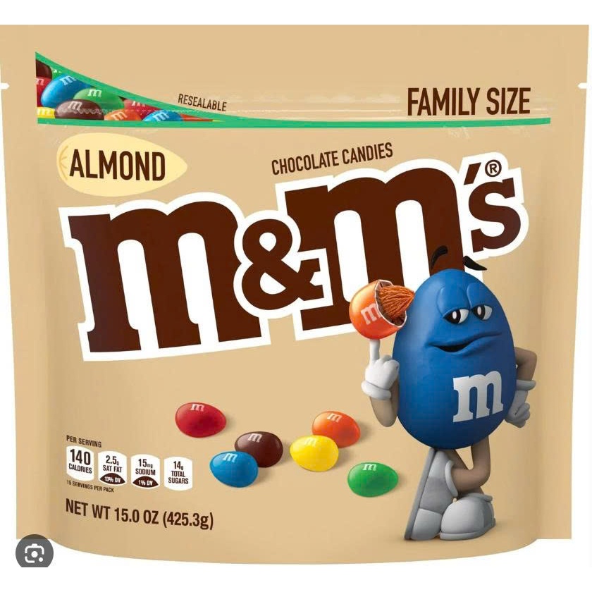 KẸO SOCOLA HẠNH NHÂN M&M’S ALMOND CHOCOLATE CANDIES