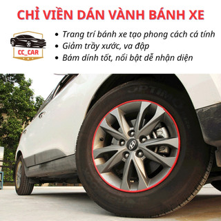 Cuộn chỉ viền trang trí bánh xe ô tô 8m – Tạo điểm nhấn sang trọng, bảo vệ vành chống trầy xước