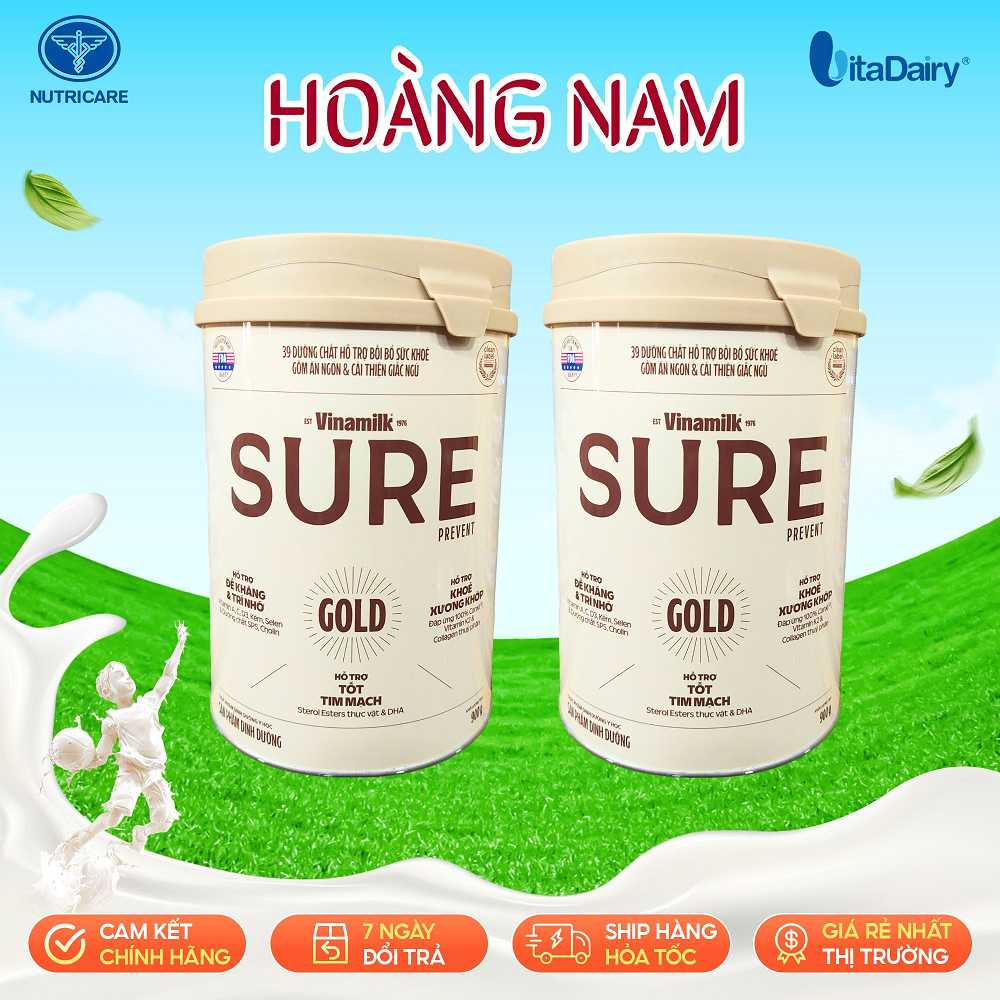Sữa Sure Prevent Gold lon 900g của Vinamilk