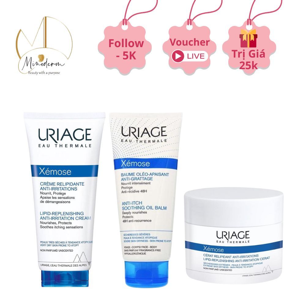 Kem dưỡng ẩm URIAGE XEMOSE chuyên biệt cho da mẩn đỏ, viêm da cơ địa,dùng được cho cả trẻ sơ sinh