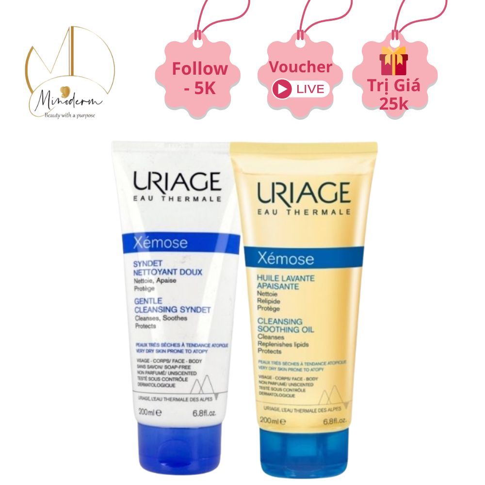 Sữa tắm URIAGE XÉMOSE cho mặt và body, viêm da cơ địa, chàm dùng được cho cả tre sơ sinh