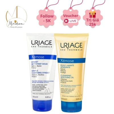 Sữa tắm URIAGE XÉMOSE cho mặt và body, viêm da cơ địa, chàm dùng được cho cả tre sơ sinh