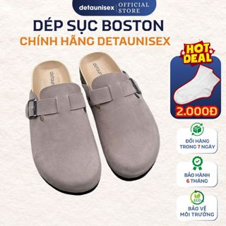  Dép đế trấu sục Birken Boston mùa đông thời trang nam nữ 2024 - Detaunisex - DETA51 