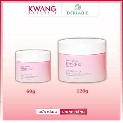 Mặt Nạ Đất Sét Kiềm Dầu Sáng Da Derladie Vegan Pink Clay Mask 60g