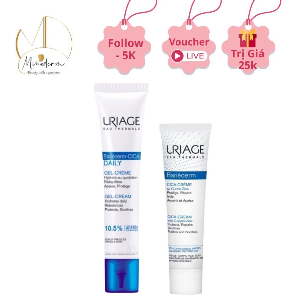 Kem dưỡng Uriage Bariederm Cica-Creme Dưỡng Ẩm, phục hồi cho da kích ứng 40ml