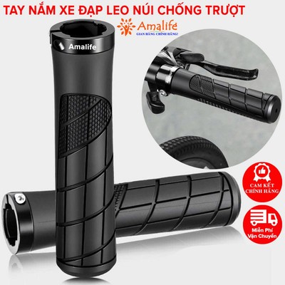Tay Nắm Xe Đạp Leo Núi Hãng Amalife Chống Trượt, Tay Nắm Ghi Đông Xe Đạp Địa Hình, Tay Nắm Tay Lái Xe Đạp Thẳng