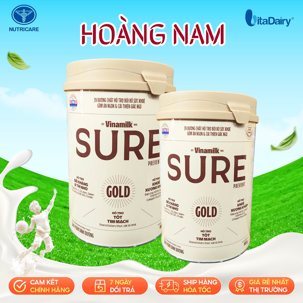 Sữa Sure Prevent Gold lon 900g của Vinamilk