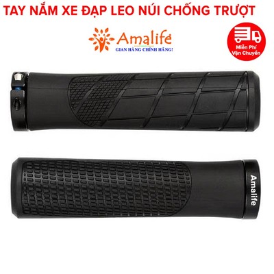 Cặp Tay Nắm Ghi Đông Xe Đạp Thể Thao Cao Su Mềm Chống Trượt, Tay Nắm Tay Lái Xe Đạp Thẳng Chính Hãng Amalife