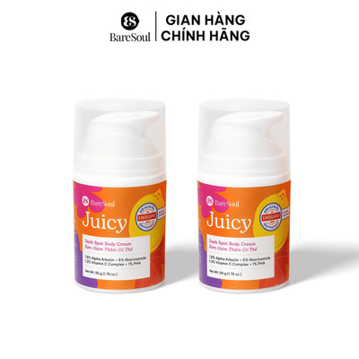 COMBO 2 Kem làm sáng, giảm thâm cơ thể BareSoul Juicy 50gx2