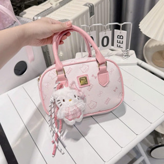 Túi xách nữ, túi cầm tay tặng kèm charm, họa tiết mèo kiểu dáng chữ nhật Đăng Túi DK293