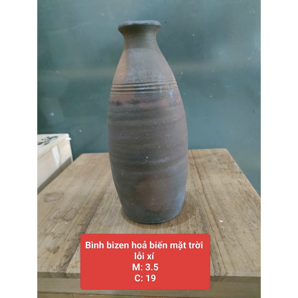 Bình bizen cốt xám, set trà bizen và hũ rồng để tăm bizen gốm Nhật❤️❤️❤️❤️