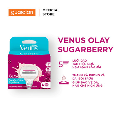 Dao Cạo Cho Nữ Gillette Venus Comfortgilde Hương Olay Sugarberry Hộp 4 Lưỡi | Guardian Việt Nam