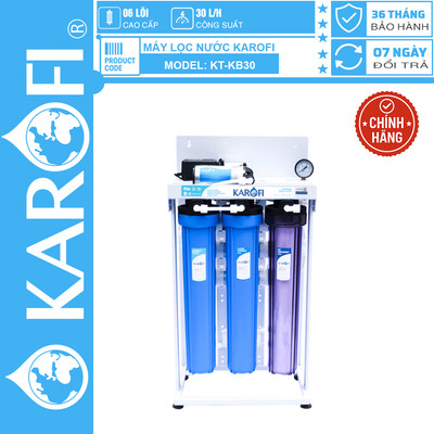 [CHÍNH HÃNG 100%] Máy lọc nước KAROFI  KT-KB30, Công suất lọc 30 lít 30L/H, 6 cấp lọc, bảo hành chính hãng tại nhà 36 th
