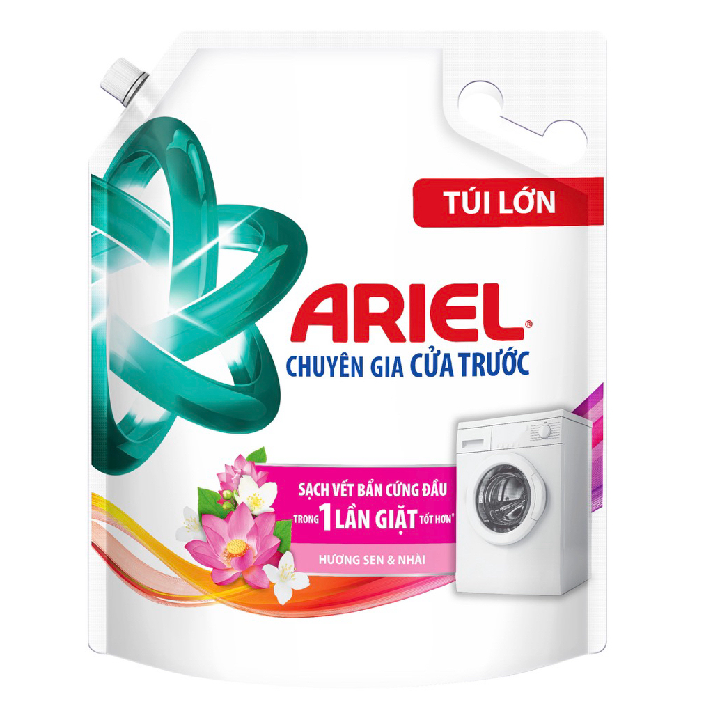NƯỚC GIẶT ARIEL CHUYÊN GIA CỬA TRƯỚC HƯƠNG SEN & NHÀI 3,05KG