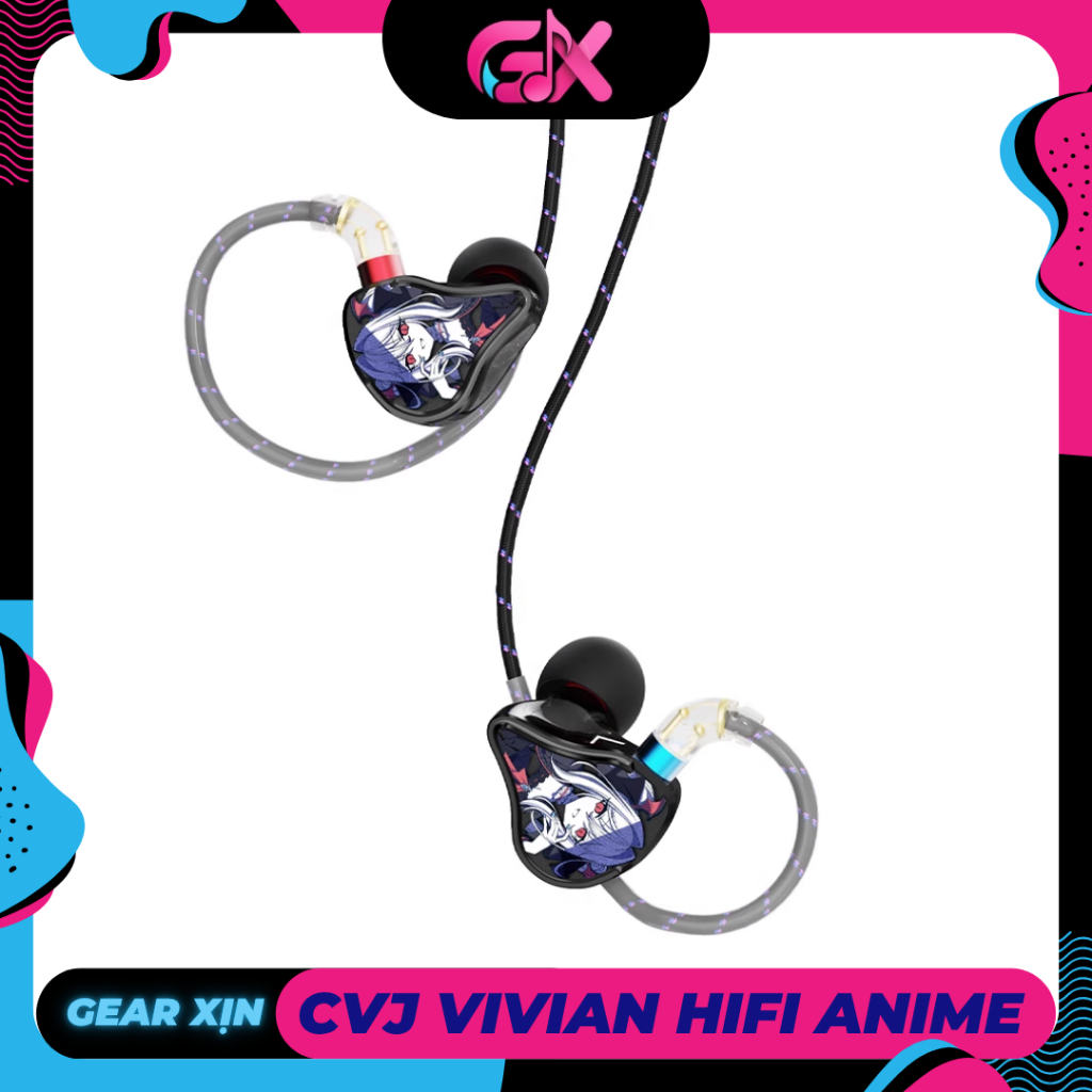 Tai Nghe In Ear CVJ VIVIAN HIFI Dynamic 2D Anime