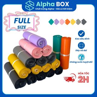 [1KG] Túi niêm phong gói hàng FULL SIZE nhiều màu sắc, túi đóng hàng niêm phong - ALPHABOX