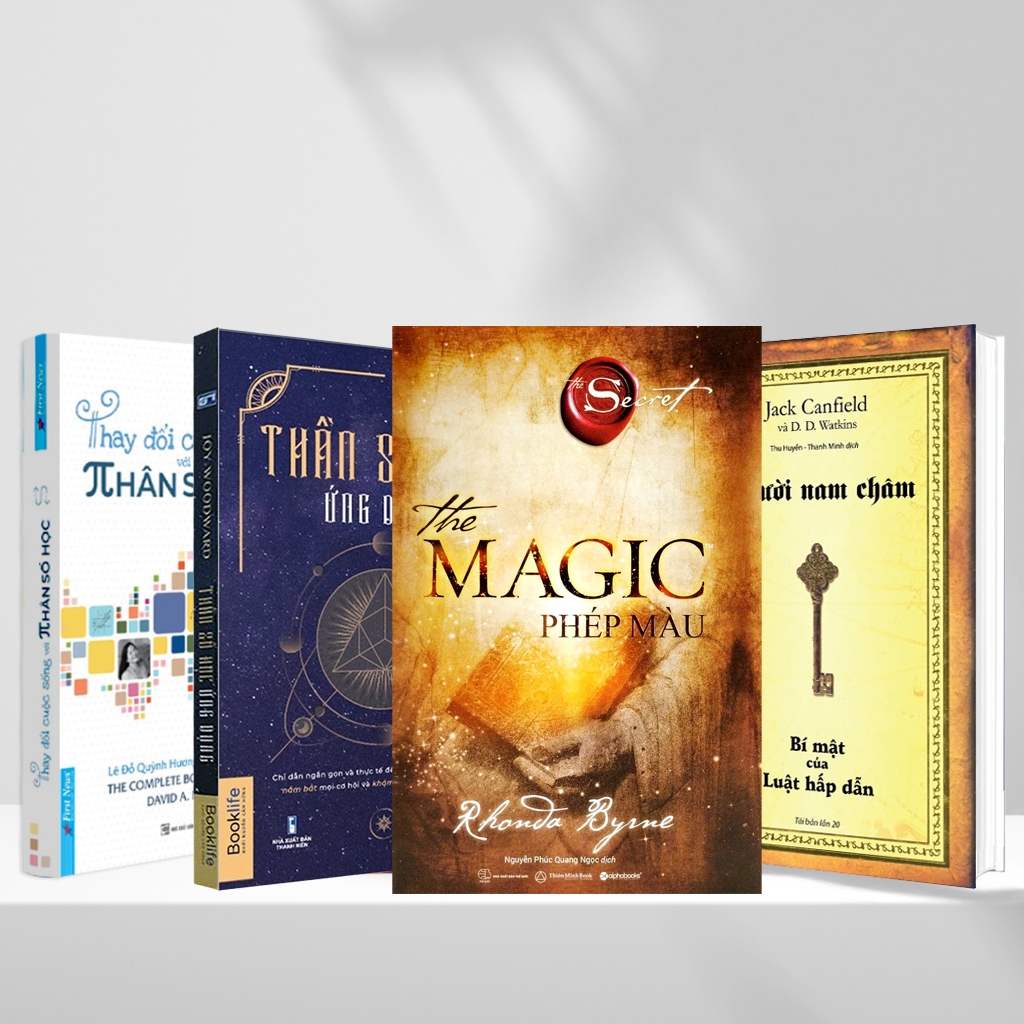 Sách - (Lẻ) The Magic Phép Màu  + Người Nam Châm + Thay Đổi Cuộc Sống Với Nhân Số Học + Thần Số Học 