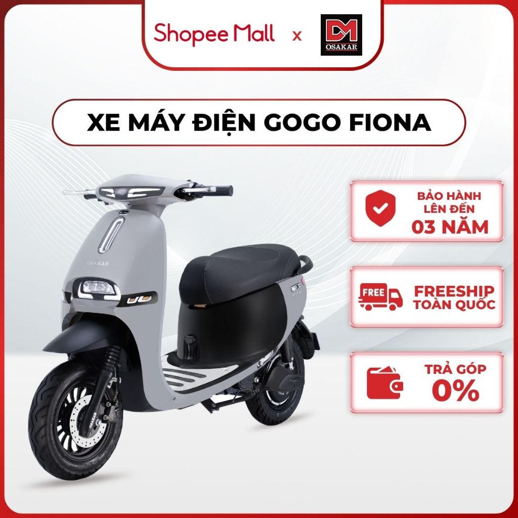 [Không Bình Ắc Quy] Xe Máy Điện Osakar GOGO FIONA – Dấu Ấn Cổ Điển – Sức Hút Vượt Thời Gian – Xe Điện Chính Hãng