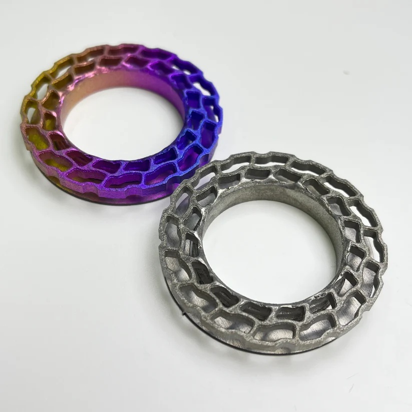 Khóa tool ngoài dĩa thắng Ti-Parts shimano/sram 3D Printed Titanium Centerlock Rotor Lockring| Shima
