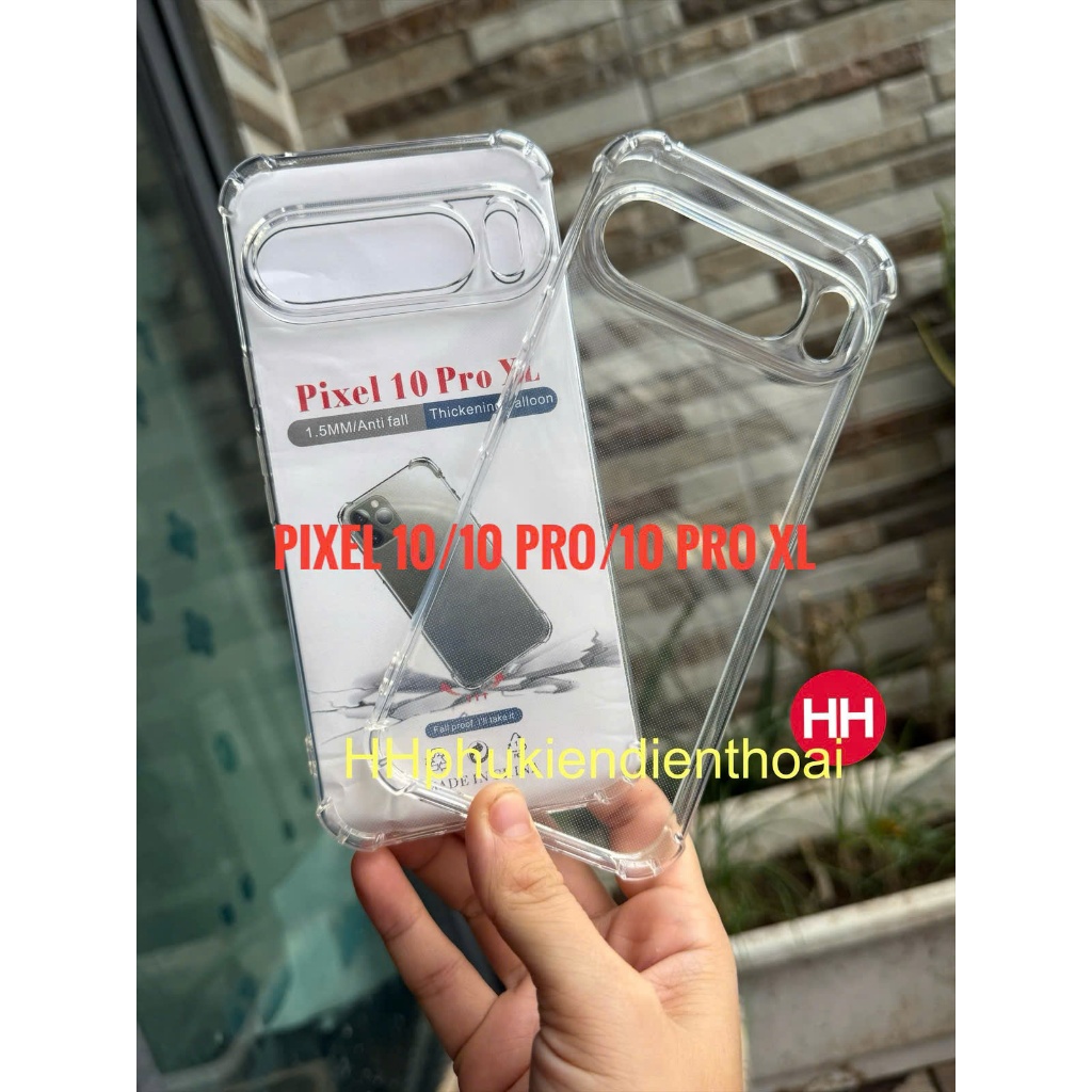 Ốp lưng Google Pixel 10 , Pixel 10 Pro , Pixel 10 Pro XL dẻo trong suốt, chống sốc 4 góc