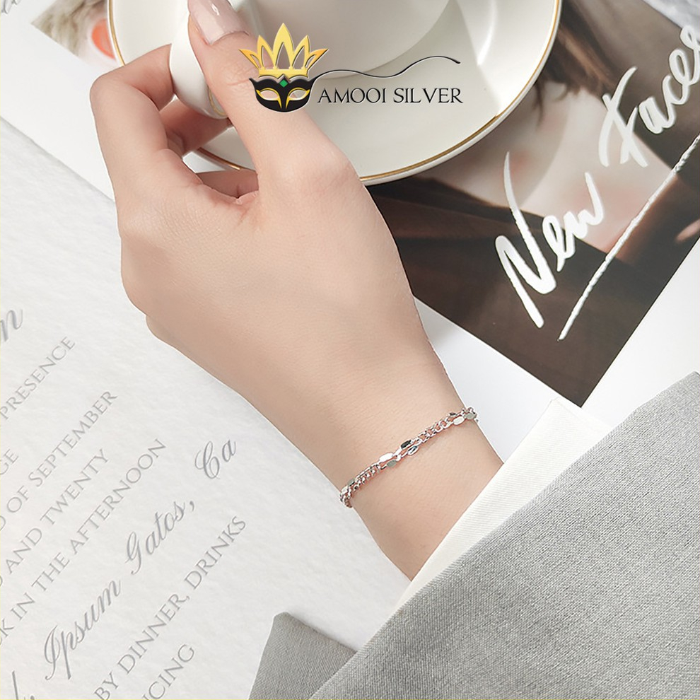 Lắc tay bạc S925 xích basic - Amooi Silver AT52
