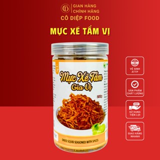  Mực Xé Tẩm Gia Vị Bình Định -  Lon 250Gram - Loại 1 - Cô Diệp Food 