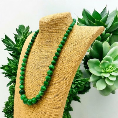 Dây Cổ Đá Màu Xanh Thời Trang Size Từ 8ly-14ly Dài 60cm - Ngọc Trai Trường Thịnh