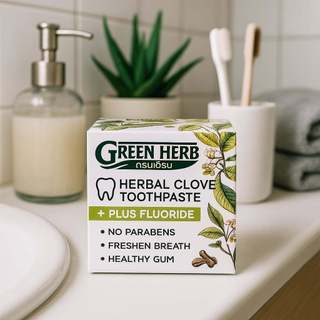 Kem trắng răng Green Herbal clove toothpaste