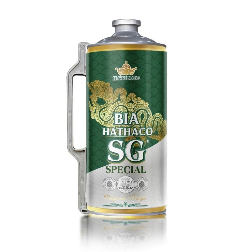 [Bom/Keg] Bia Hathaco Saigon Special bình 2L Malt đại mạch Hoa nồng độ 5.2% Bia tươi