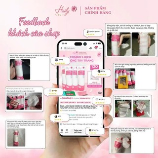 Bông Tẩy Trang Haily 120 Miếng – Mềm Mịn Thấm Hút Tốt, Không Xơ, Dùng Rửa Mặt & Lau Toner Siêu Tiện