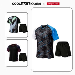  Bộ Đồ Thể Thao Nam Cooolmate Cầu Lông Pickleball Áo thun Racquet Sport và Quần Short Economy II 