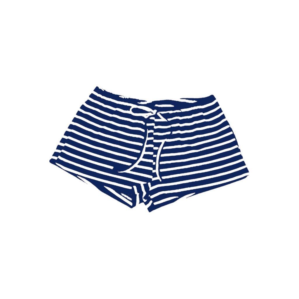 Quần Đùi Shorts Sọc Ngang AIMESAIGON Ôm Ngắn Dây Rút Eo Vải Thun Borip Cotton QC Mêm Freesize | BigBuy360 - bigbuy360.vn